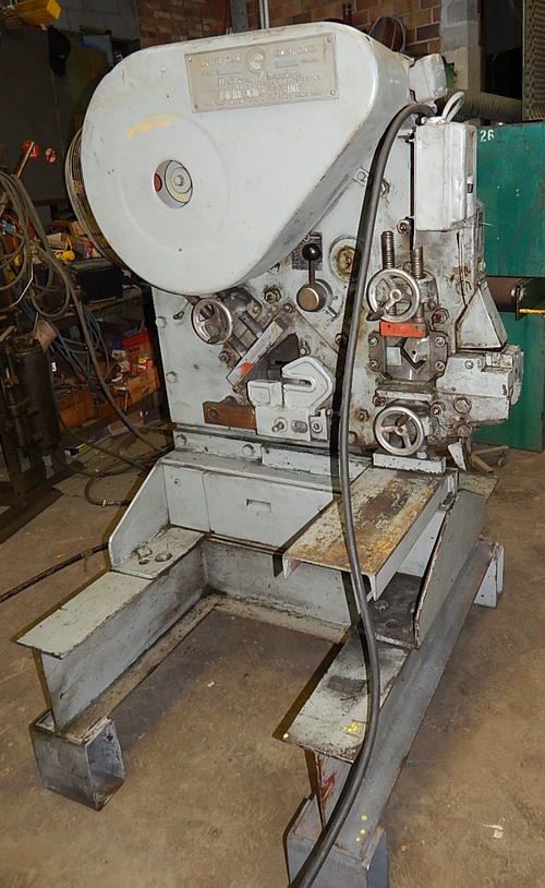 2 1/2 x 3/8 MUBEA BF-0 Mechanical Ironworker with Notching/Coping Station