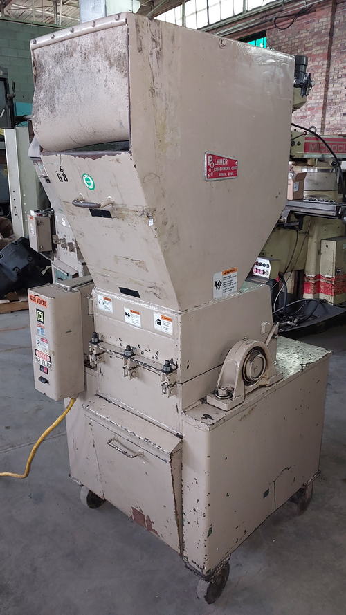 POLYMER MACHINERY Granulator, Dual 15 Blades, 1/4 Screen, 15 HP