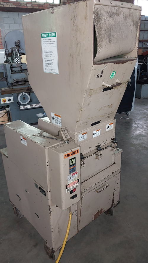 POLYMER MACHINERY Granulator, Dual 15 Blades, 1/4 Screen, 15 HP