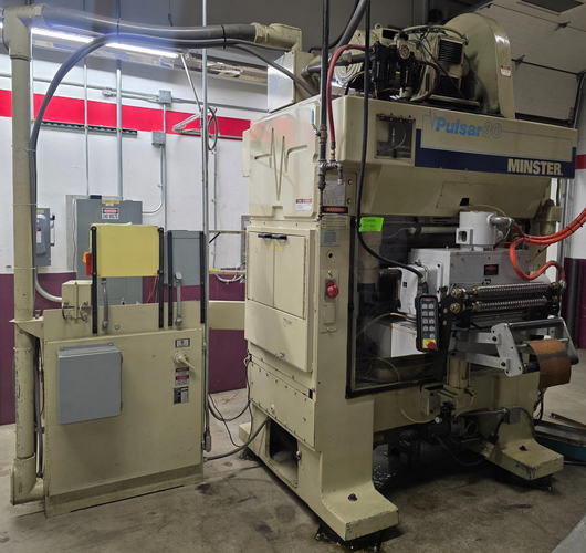 30 Ton MINSTER Straight Side Press, 1 Str, 1.75 Adj, 30 x 21 Bolster