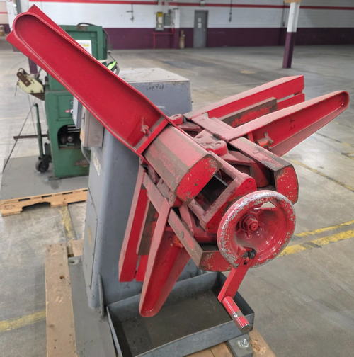 2,500 Lb COOPER WEYMOUTH Motorized Uncoiler, 15 to 20 ID, 48 OD, 12 Width