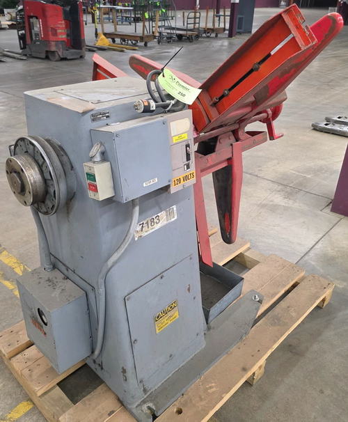 2,500 Lb COOPER WEYMOUTH Motorized Uncoiler, 15 to 20 ID, 48 OD, 12 Width