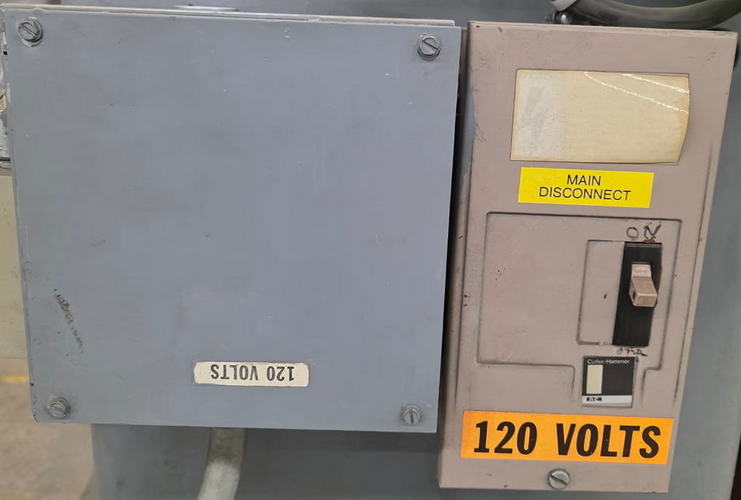 2,500 Lb COOPER WEYMOUTH Motorized Uncoiler, 15 to 20 ID, 48 OD, 12 Width