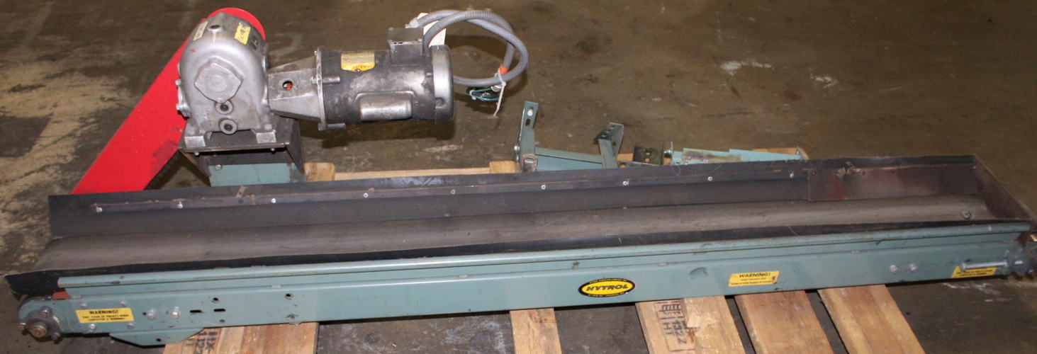 8 W x 7'6 L HYTROL Belt Conveyor, 1/2 HP