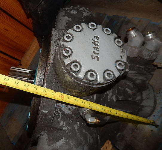 STAFFA 25630 Hydraulic Rotary Motor, Removed from Running Machine