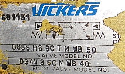 VICKERS Hydraulic Rotary Motor, Removed from Running Machine