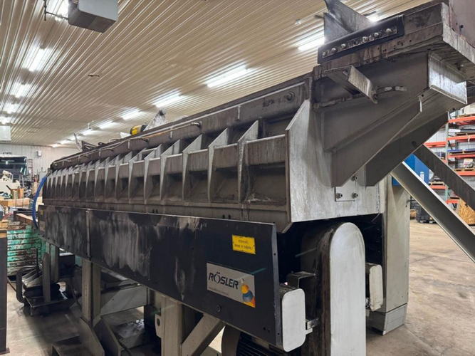 ROSLER Continuous Finishing System, 11.8 Opening x 13.8 Dia x 173 L Channel