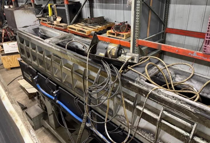 ROSLER Continuous Finishing System, 11.8 Opening x 13.8 Dia x 173 L Channel
