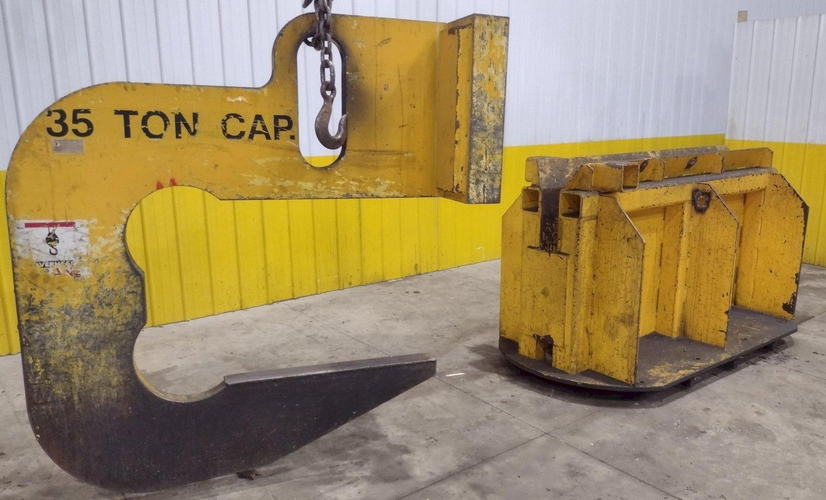 70,000 Lb OVERHEAD CRANE C-Hook, Parking Cradle