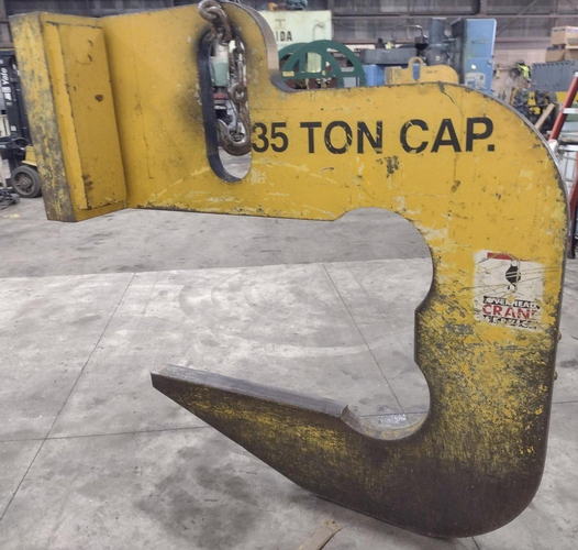 70,000 Lb OVERHEAD CRANE C-Hook, Parking Cradle