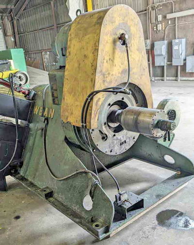 20,000 Lb WEAN Uncoiler, 16 to 20 ID, 52 Width, Hydraulic Exp, Air Brake