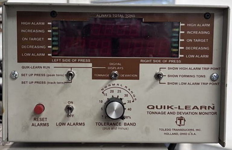 60 Ton BLISS C-60 OBI Press, 4 Str, 32 x 20 Bed, Air Clutch, Quik Learn