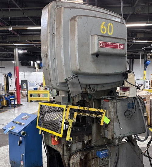 60 Ton BLISS C-60 OBI Press, 4 Str, 32 x 20 Bed, Air Clutch, Quik Learn