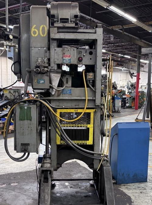 60 Ton BLISS C-60 OBI Press, 4 Str, 32 x 20 Bed, Air Clutch, Quik Learn