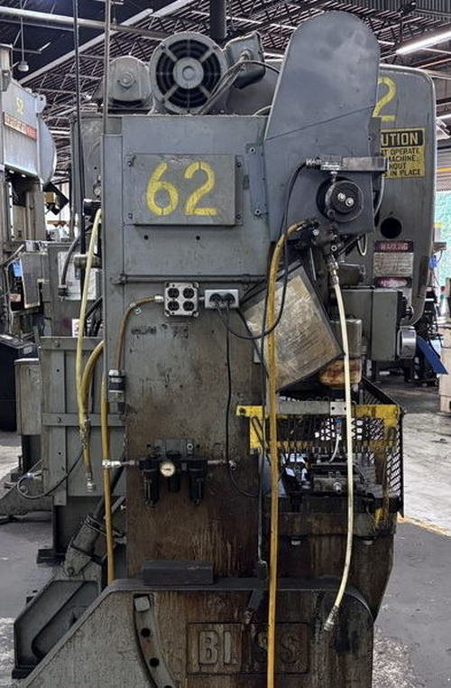 35 Ton BLISS C-35 OBI Press, 26-1/2 x 17 Bed, Air Clutch