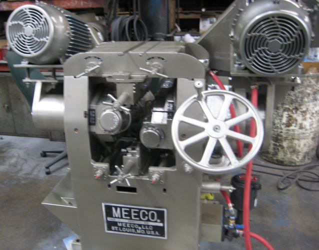 1 MEECO HD01 2R2M Straightening, Sizing and Polishing Machine, (2) 10 HP